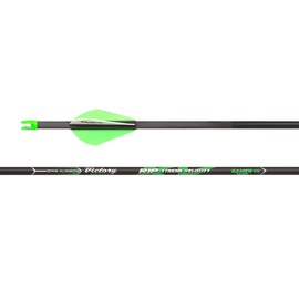 Victory Archery RIP XV 0.204" Small Diameter Hunting Arrow (Spine: 400, 6 Pack Fletched, Straightness ± 0.001 - Gamer - Green)