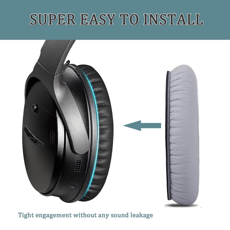 Ear Pads for Bose Quiet Comfort Soft Protein Leather Replacement