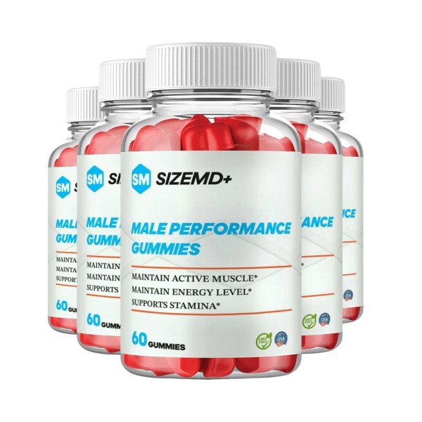 SizeMD 5-Pack SizeMD+ Male Gummies - Size MD for Men