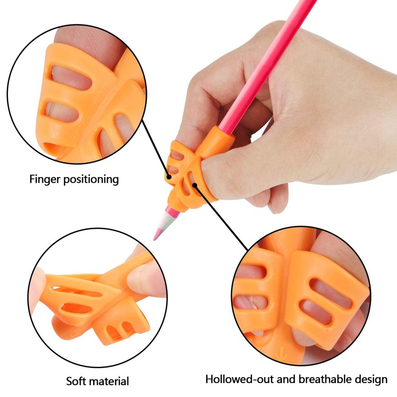 SANNIX 16 Pack Pencil Grippers for Kids Handwriting, Pencil Holder