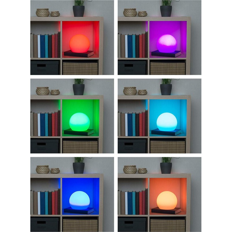 Lunartec Solar Garden Globes: Solar LED Light Ball with Remote