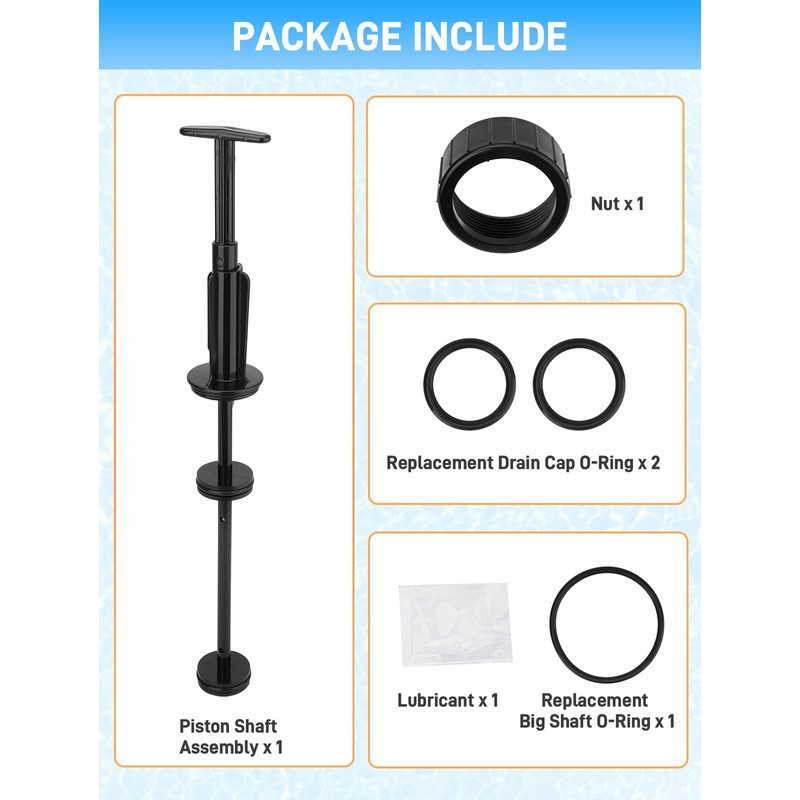 263055 Piston Shaft Assembly Kit Compatible with Pentair Push Pull