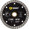 GRAFF Disco Corte Diamante Para Concreto Piedra Mármol 105mm 4puLG