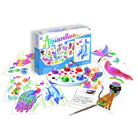 Sentosphère 3900680 "Aquarellum Junior Postcard Animals Painting Set
