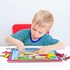 Wondertoys 46 Pieces Wooden USA Map Puzzle for Kids US