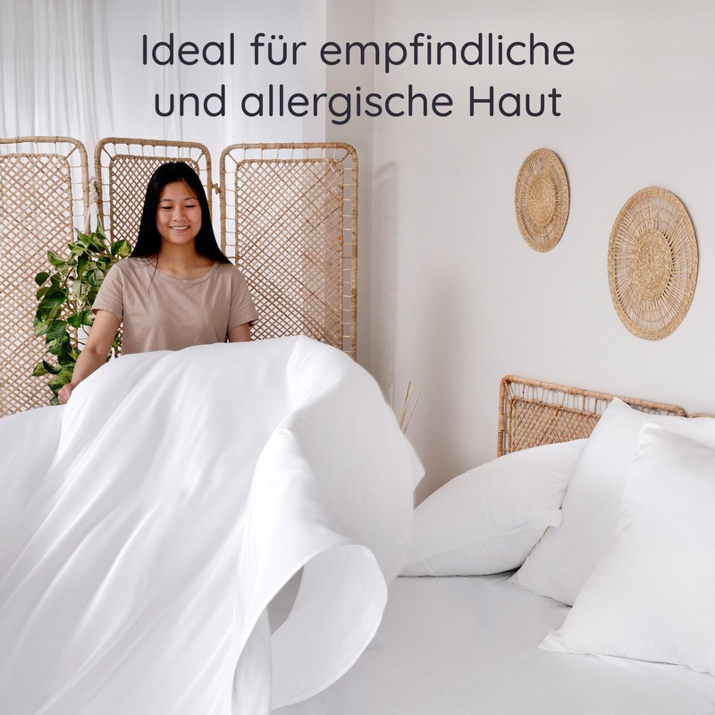 Light Blue Bamboo Bed Sheet without Elastic Band, Cooling 180