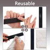 LNAUJS 10 Pack 100/180 Grit Nail Files, Black Professional Reusable