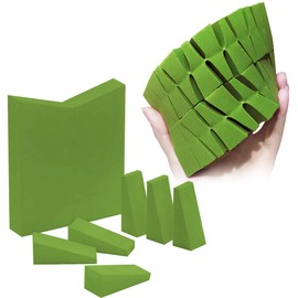 Wimily Makeup Puff Sponge Makeup Puff Makeup Sponge Puff Cutting Sponge 24pcs Foundation Sponge Puff Makeup Puff (24 pcs Green)