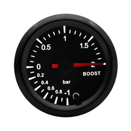 Supmico Universal Car Truck 52mm Pointer Turbo Boost Gauge Meter Kit Bar 7 Color LED Light Pointer Indicator Dail Electronic