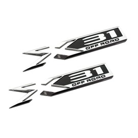 2pcs X31 Off Road Emblems 3D Rear Bodyside Badge Replacement for 2019-2022 GMC Sierra 1500 Genuine GM 84682662 (Chrome/Black)