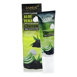 Limpiador Facial Saniye Aloe Vera Y Carbón (1pz)