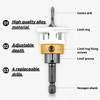 GTNCE Set of 4 Countersink Drill Bits Wood, Adjustable Depth