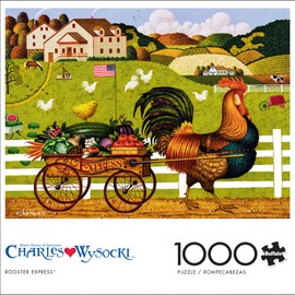 Buffalo Games - Charles Wysocki - Rooster Express - 1000 Piece Jigsaw Puzzle