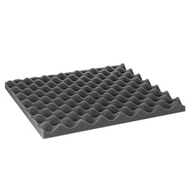SEEBAUER living Acoustic Foam Wave Convoluted Foam Sound Insulation Acoustic Panel (30 x 30 x 3 cm)