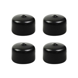 FSSTUD Round Rubber End Caps, Screw Thread Protection Caps, Furniture Rubber Stoppers, Chair Leg Rubber Covers, PVC Screw Caps, Metal Rod Caps, Soft Rubber Protective Covers, 50mm (2") - Pack of 4