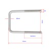Aopin Square U Bolt 1.97" (50mm) Inside Width U Type