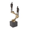 Howard Elliot Golden Spiral Staircase Statue for Home & Garden
