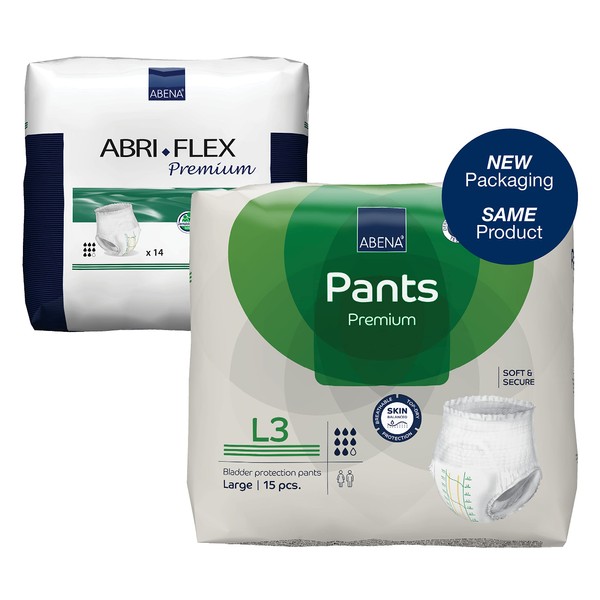 Abena Pants, Premium Protective Underwear, Level 3, (Medium to Extra