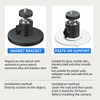 ZT-NET 24lb Magnetic Camera Mounting Base with Mini Ball Head,