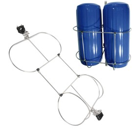 BONKZEBU Boat Holders, 304 Stainless Folding Double Holder, Sea Dog Boat Holders, for 7in Marine Yacht Mudguard