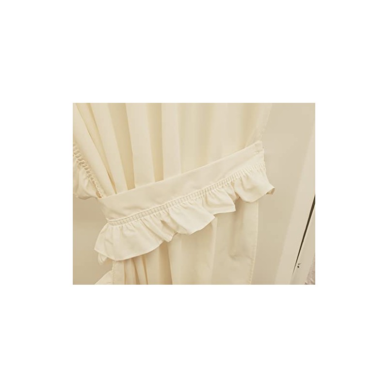 The_Curtain_Shop Classic Ruffle 24 Tier Pair Natural
