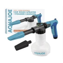 Aqua Joe AJ-SPXN 2-in-1 Hose Powered All Purpose Adjustable Power Sprayer Foamer