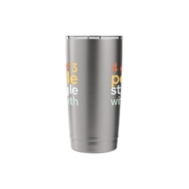 Math Teacher 4 Out Of 3 People Struggle With Math Stainless Steel Insulated Tumbler