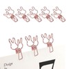 100Pcs Bunny Binder Clips Hollow Out Cute Strong Clamping Durable