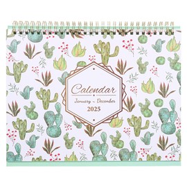 Tofficu Desk Calendar 2025 - Runs From January 2025 Until Dec - Monthly Desktop Calendar, Standing Flip Calendar for School, Home Office Supplies 10" x 8.29"