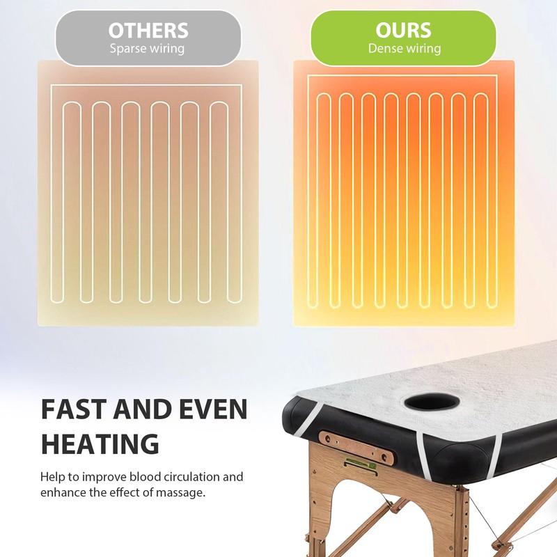 Massage Table Warmer Heating Pad Professional SPA Massage Bed Warmer