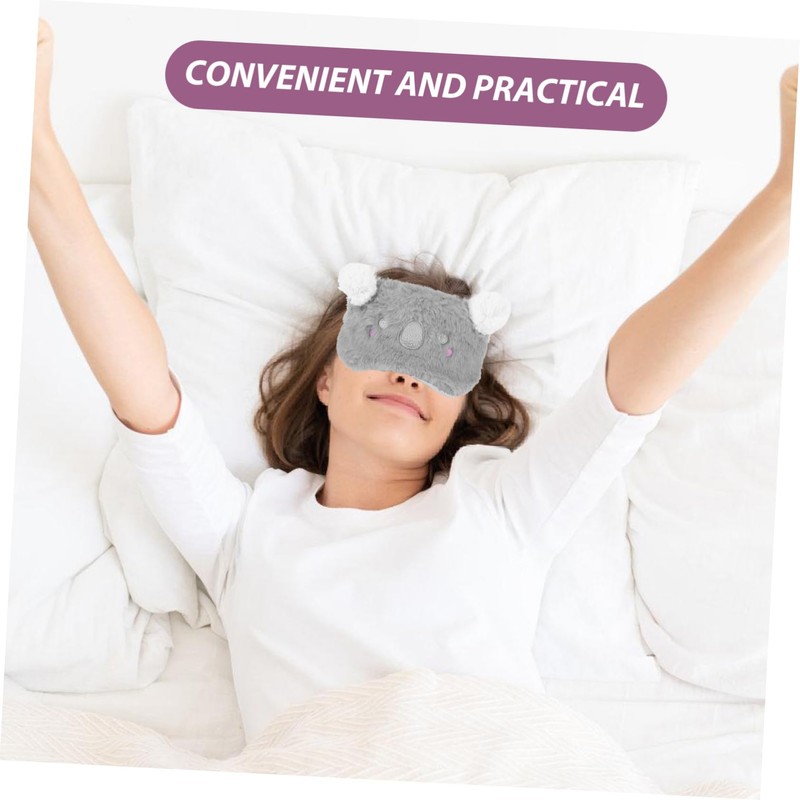 Ipetboom Cute Animal Sleep Mask Soft Plush Eye Cover for