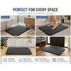 2 Pack Coffee Color Cotton Bathroom Floor Mat Soft Absorbent