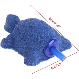 1 Pc Blue Turtle Aquarium Bubble Air Stone Diffuser Fish Tank Aerator Oxygen Pump Ornament Decor Aquarium Air Pump Accessories Aquarium Pumps and Filters（6cm*4cm）