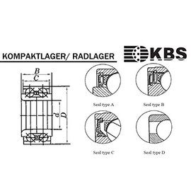 KBS Wheel Bearing 34620037 DAC