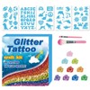 Glitter Stickers for Body, Temporary Body Decals, Fine Glitter Decals