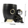 OHPHCALL Desk Pencil Pen Holder Makeup Brush Pot Astronaut Stationery