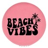 Enthoozies Beach Vibes Pink Laser Engraved Leatherette Compact Mirror -