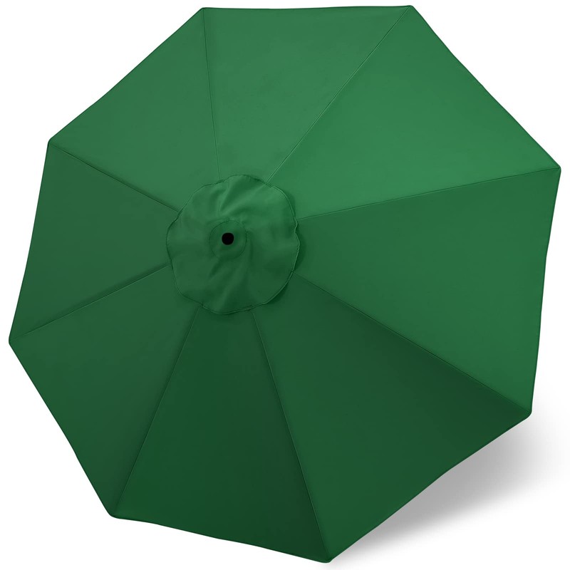 MASTERCANOPY Patio Umbrella 9 ft Replacement Canopy for 8 Ribs-Forest