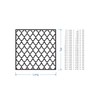 Lattice Panel with a Roof Shingle Design MDF Home &