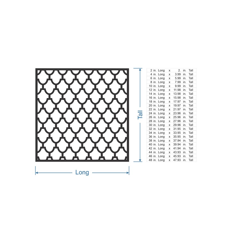 Lattice Panel with a Roof Shingle Design MDF Home &