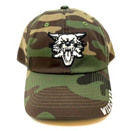 Solid Woodland Camo Kentucky Wildcats Mascot Logo Camouflage Curved Bill Adjustable Hat