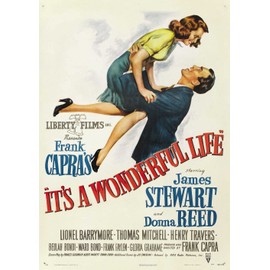 OMG Printing It's A Wonderful Life Frank Capras James Stewart Poster/Print/Picture Satin Photo Paper - A1-594mm x 841mm