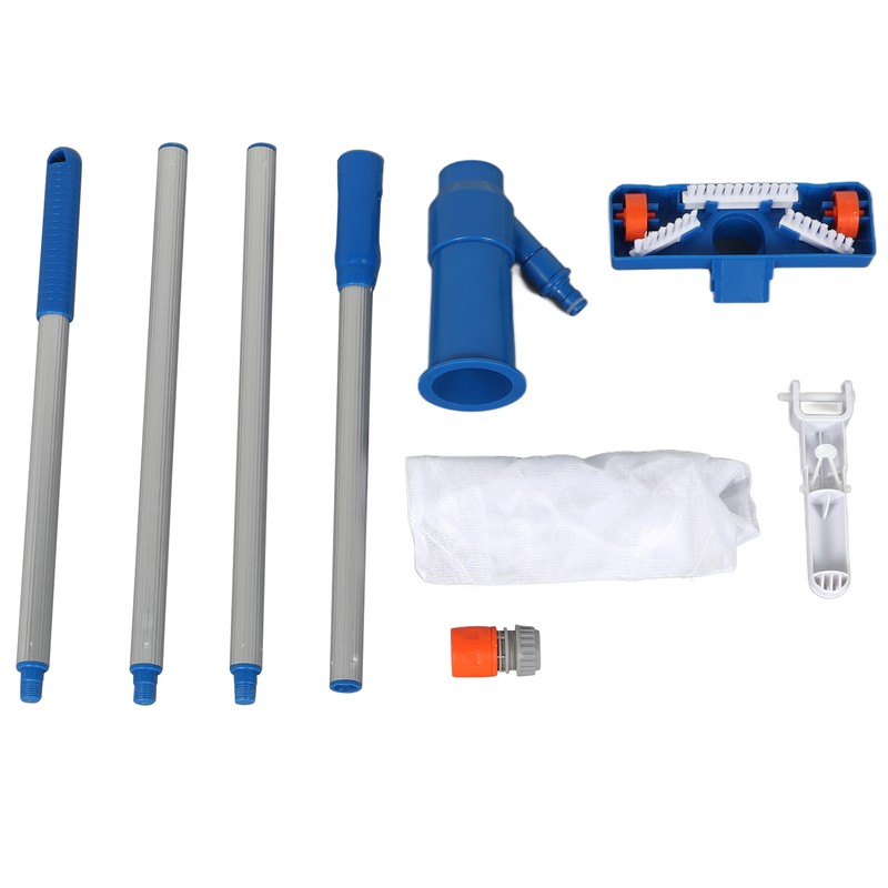 Portable Pool Vacuum Jet with 4 Section Poles Underwater Cleaner