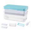 Press Type Ice Cube Maker, Ice Cube Trays with Lid
