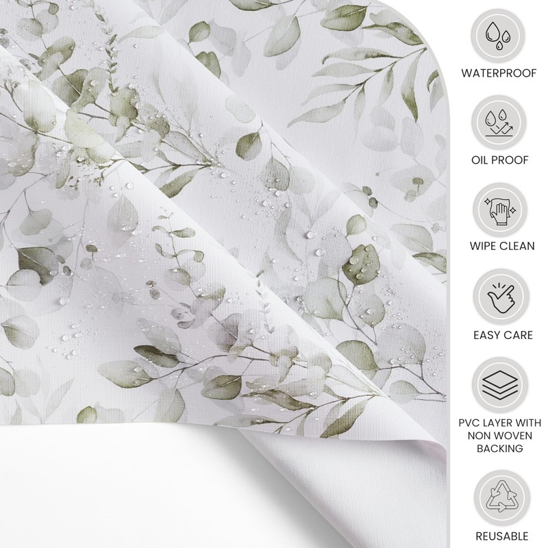 KP HOME Wipe Clean Tablecloth Rectangular 78.7"x 55.1" (200x140cm) -