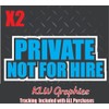 Private Not For Hire Light Blue Black White Full Color