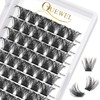 QUEWEL Individual Eyelashes, Individual Eyelash Clusters, Lashes, Mega D Curl,