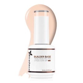 Nicedeco Hema Free Builder Nail Gel Polish 15ML Cruelty Free Vegan 8 in 1 Builder Base Gel Strengthener Gel Hard Gel Builder Extension Nail Gel -016