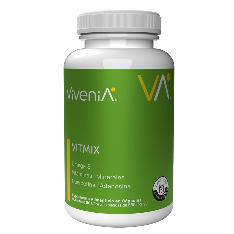 Multivitamínico con Omega 3, Quercetina y Adenosina | Vitaminas A,