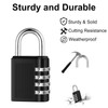 HRLORK Combination Padlock 3 Packs School Locker Lock Outdoor Weatherproof